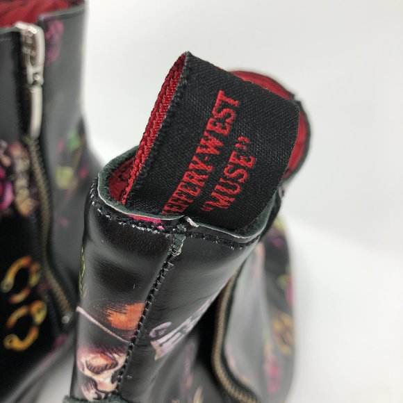 JEFFERY WEST 'MUSE' Tattoo Sylvian Leather Boots - Picture 5 of 11